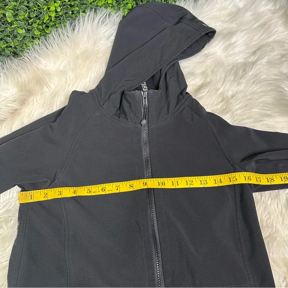Lululemon Athletica Black Hooded trench Jacket‎
